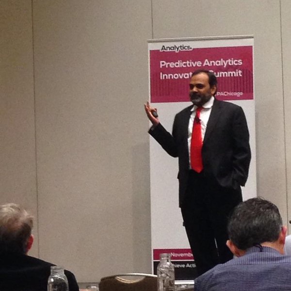 Dr Satyam Priyadarshy draws a very clear distinction between 'actionable insights' & data - Brian Farrelly